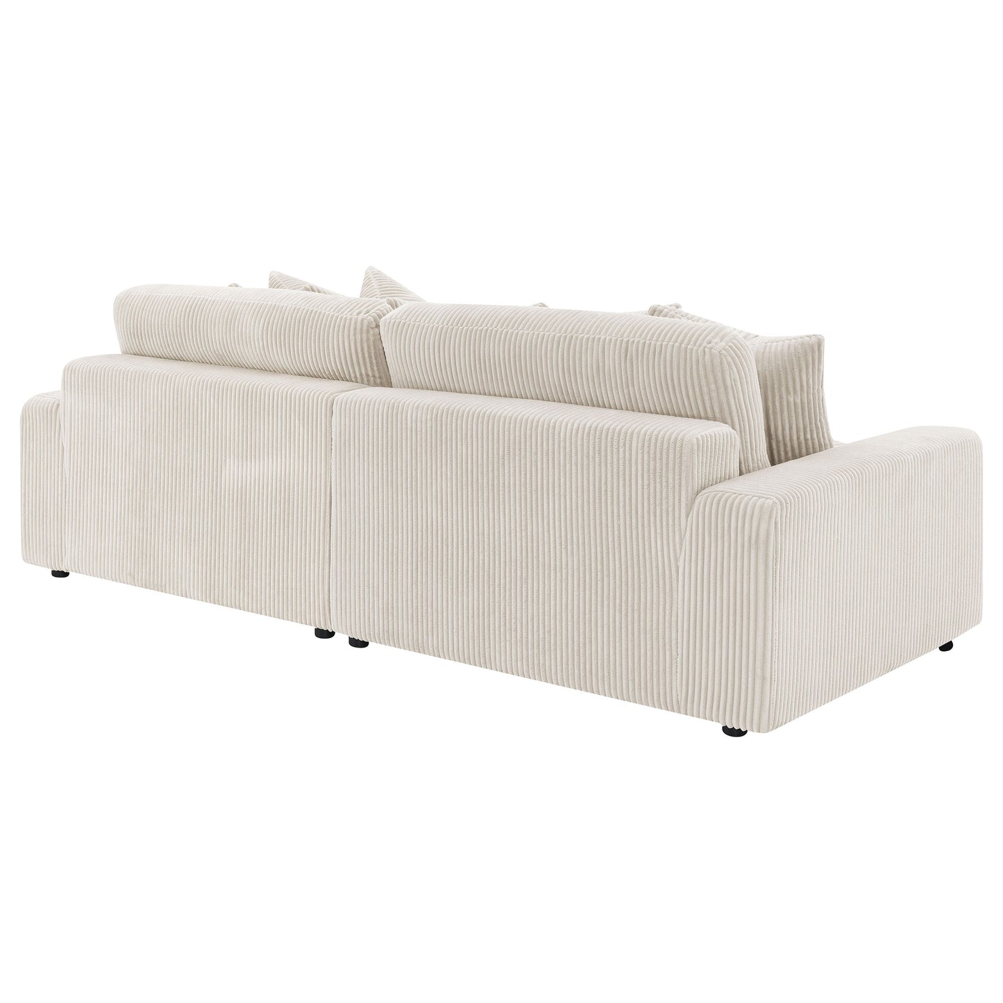 Sofá chaise longue reversible tapizado Blaine color niebla