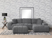 Octavia Upholstered Sectional Chaise Sofa Camel