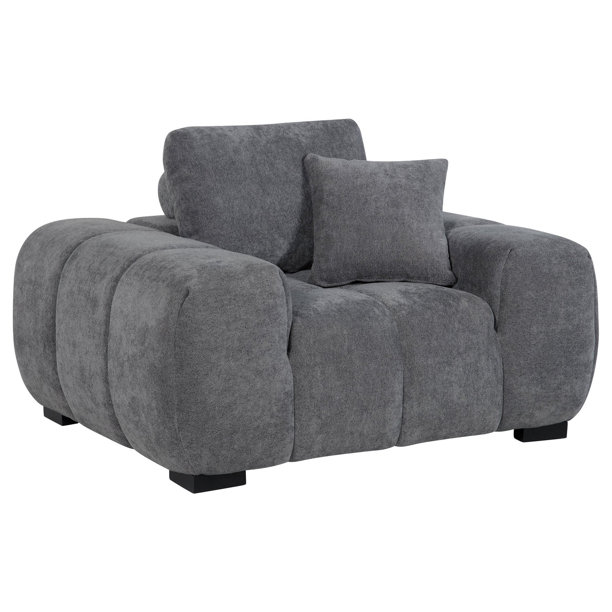 Sillón tapizado con brazos articulados Octavia