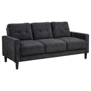 Bowen II 2-piece Fabric Upholstered Track Arm Sofa Set Rust