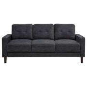 Bowen II 2-piece Fabric Upholstered Track Arm Sofa Set Rust