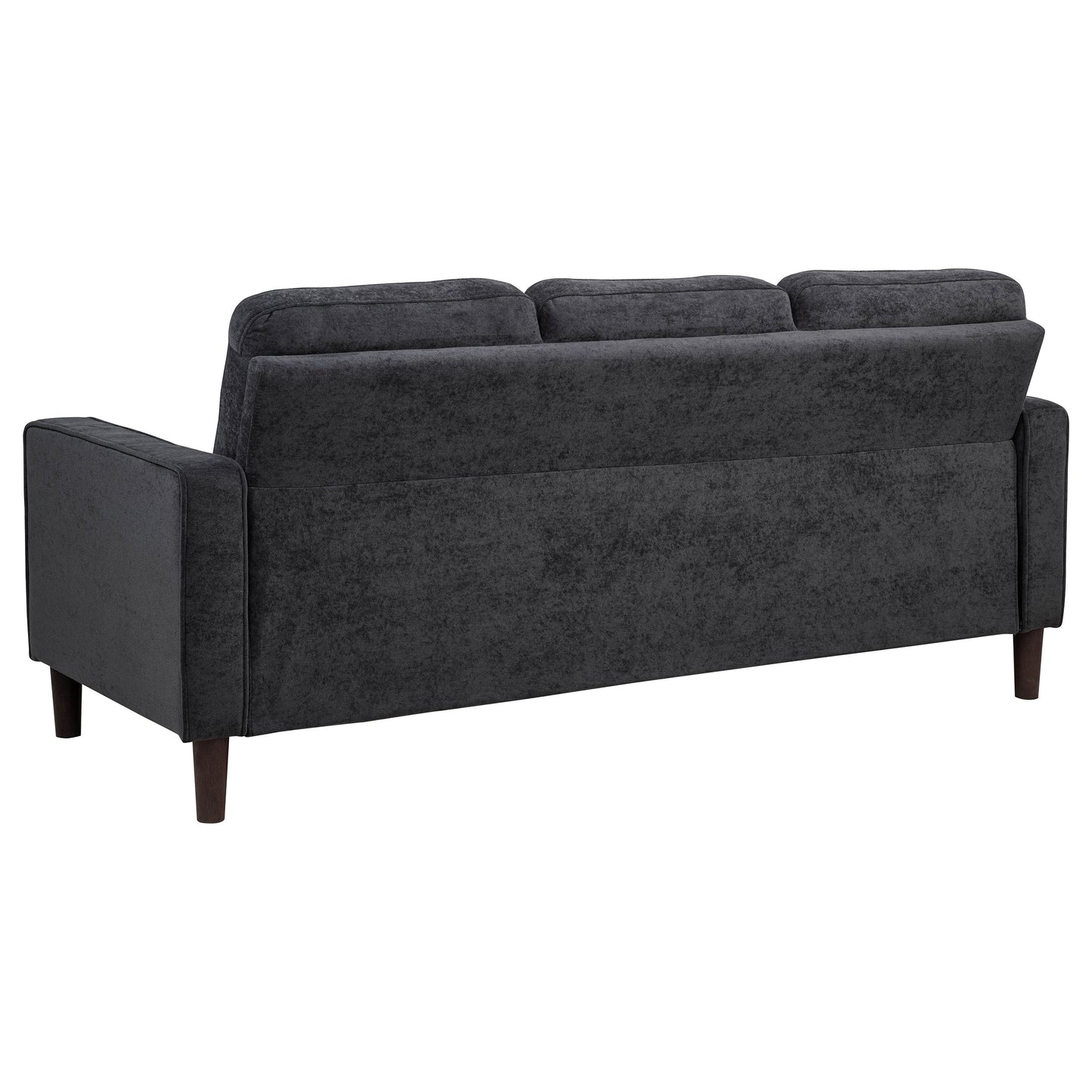 Bowen II 2-piece Fabric Upholstered Track Arm Sofa Set Rust