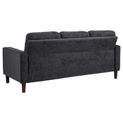 Bowen II 2-piece Fabric Upholstered Track Arm Sofa Set Rust