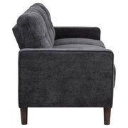 Bowen II 2-piece Fabric Upholstered Track Arm Sofa Set Rust