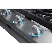  Samsung 36-inch Built-In Gas Cooktop with Wi-Fi Connectivity NA36N6555TS/AA IMAGE 4