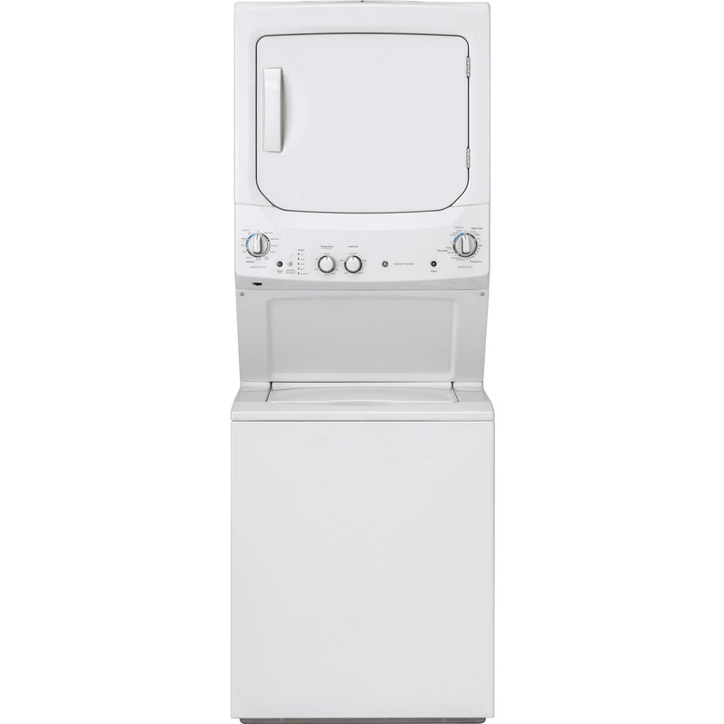 GE Stacked Washer/Dryer Electric Laundry Center GUV27ESSMWW