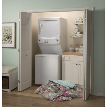  GE Stacked Washer/Dryer Electric Laundry Center GUV27ESSMWW IMAGE 11