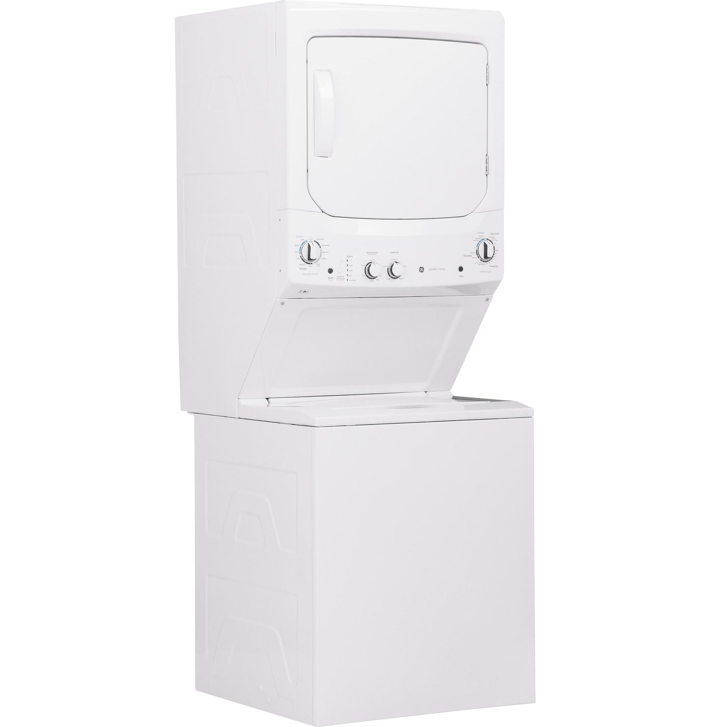  GE Stacked Washer/Dryer Electric Laundry Center GUV27ESSMWW IMAGE 3