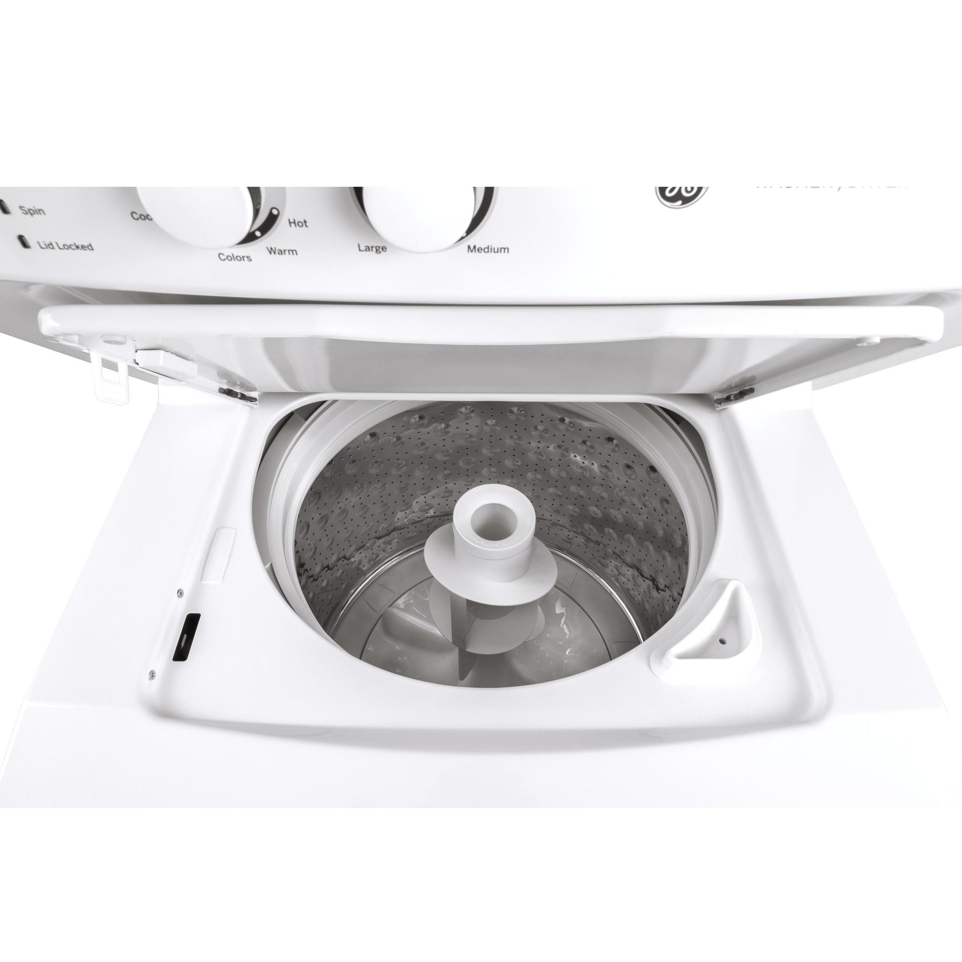  GE Stacked Washer/Dryer Electric Laundry Center GUV27ESSMWW IMAGE 7