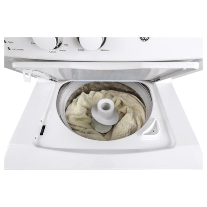  GE Stacked Washer/Dryer Electric Laundry Center GUV27ESSMWW IMAGE 8