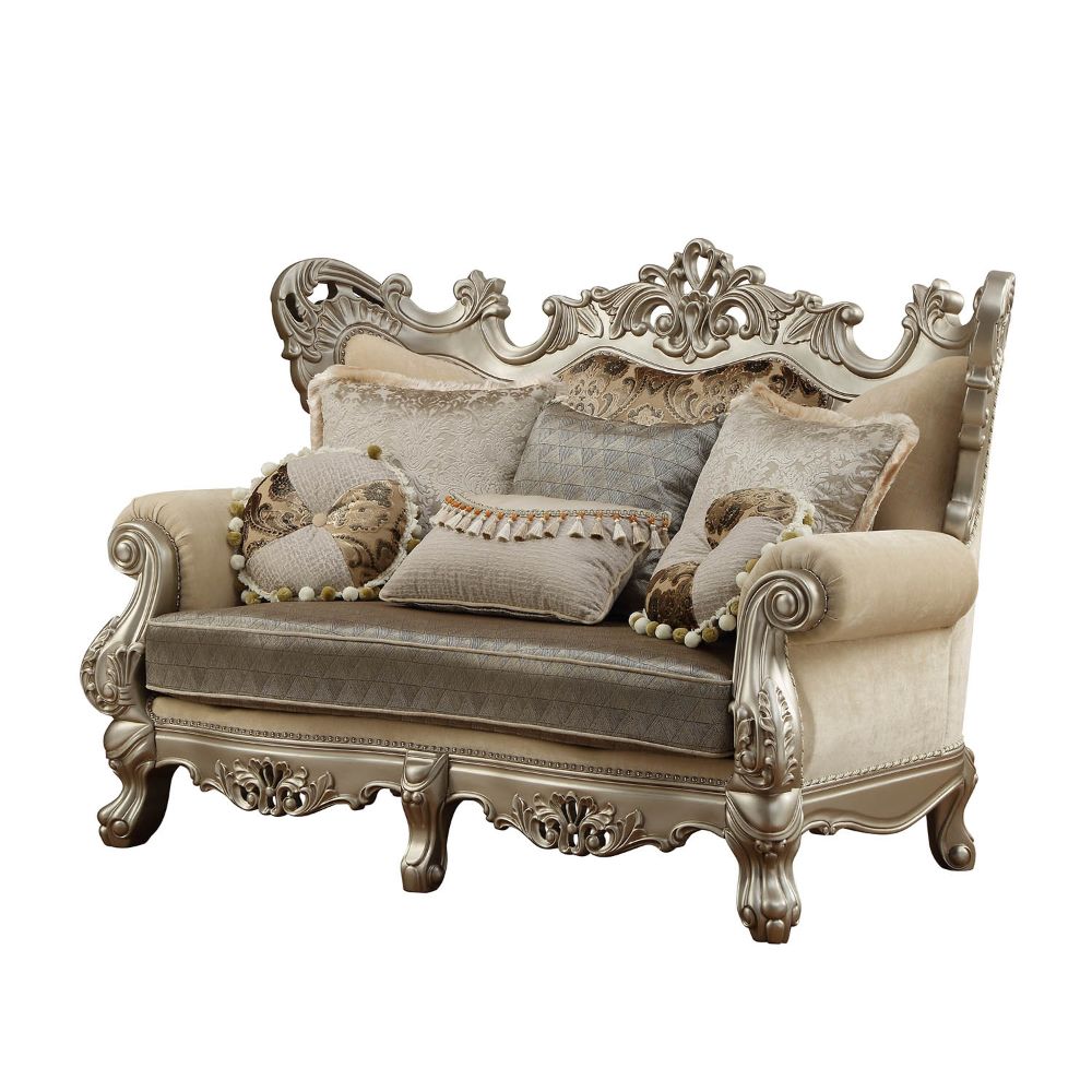 Loveseat Ranita de 183 cm de largo con 6 almohadas
