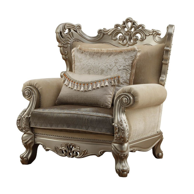 Silla Ranita de 47" de ancho con 2 almohadas