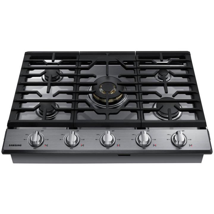  Samsung 30-inch Built-In Gas Cooktop with Wi-Fi Connectivity NA30N7755TS/AA IMAGE 2