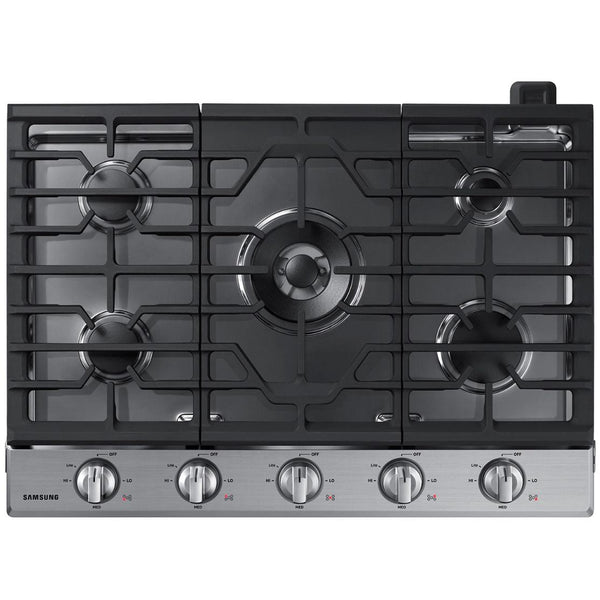 Samsung 30-inch Built-In Gas Cooktop with Wi-Fi Connectivity NA30N6555TS/AA