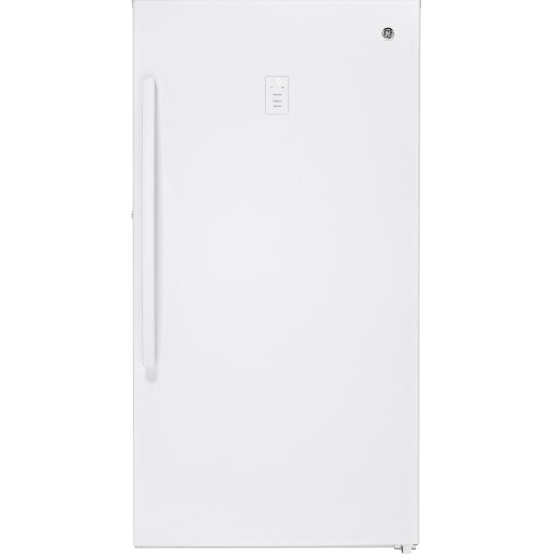 GE 17.3 cu.ft. Upright Freezer with Turbo Freeze FUF17SMRWW