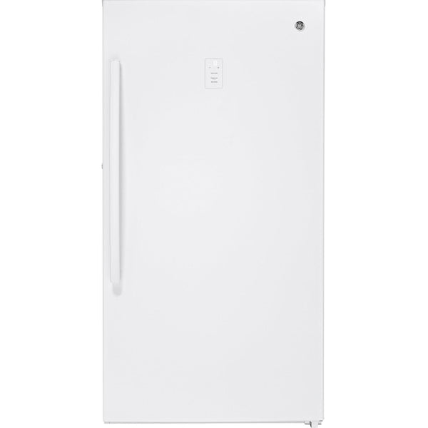 GE 17.3 cu.ft. Upright Freezer with Turbo Freeze FUF17SMRWW