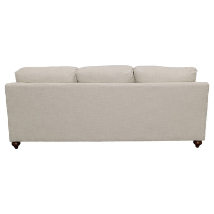 Glenn Upholstered English Arm Sofa Light Grey and Blue