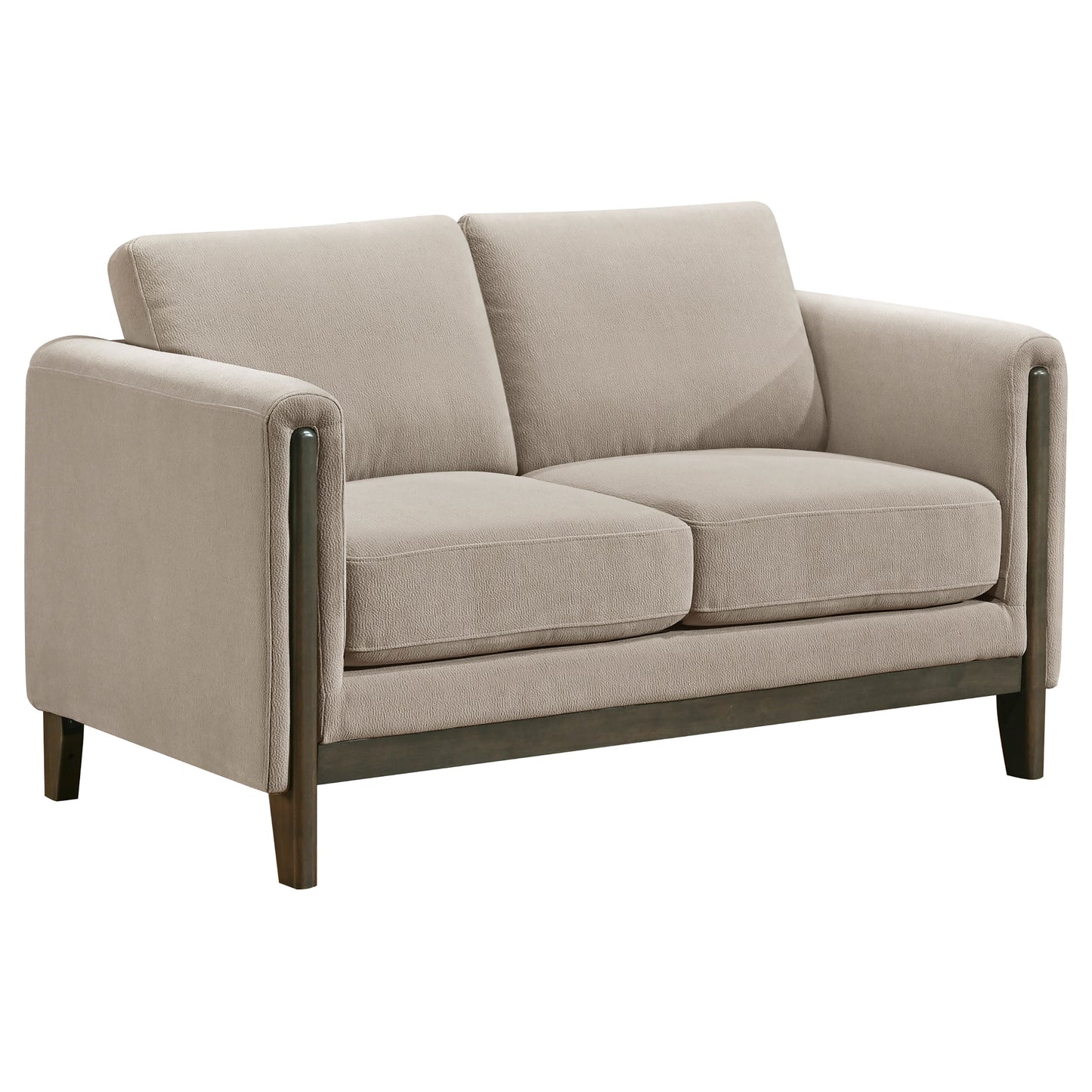 Islington Upholstered Panel Arm Sofa Set Taupe
