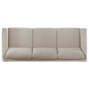 Islington Upholstered Panel Arm Sofa Set Taupe