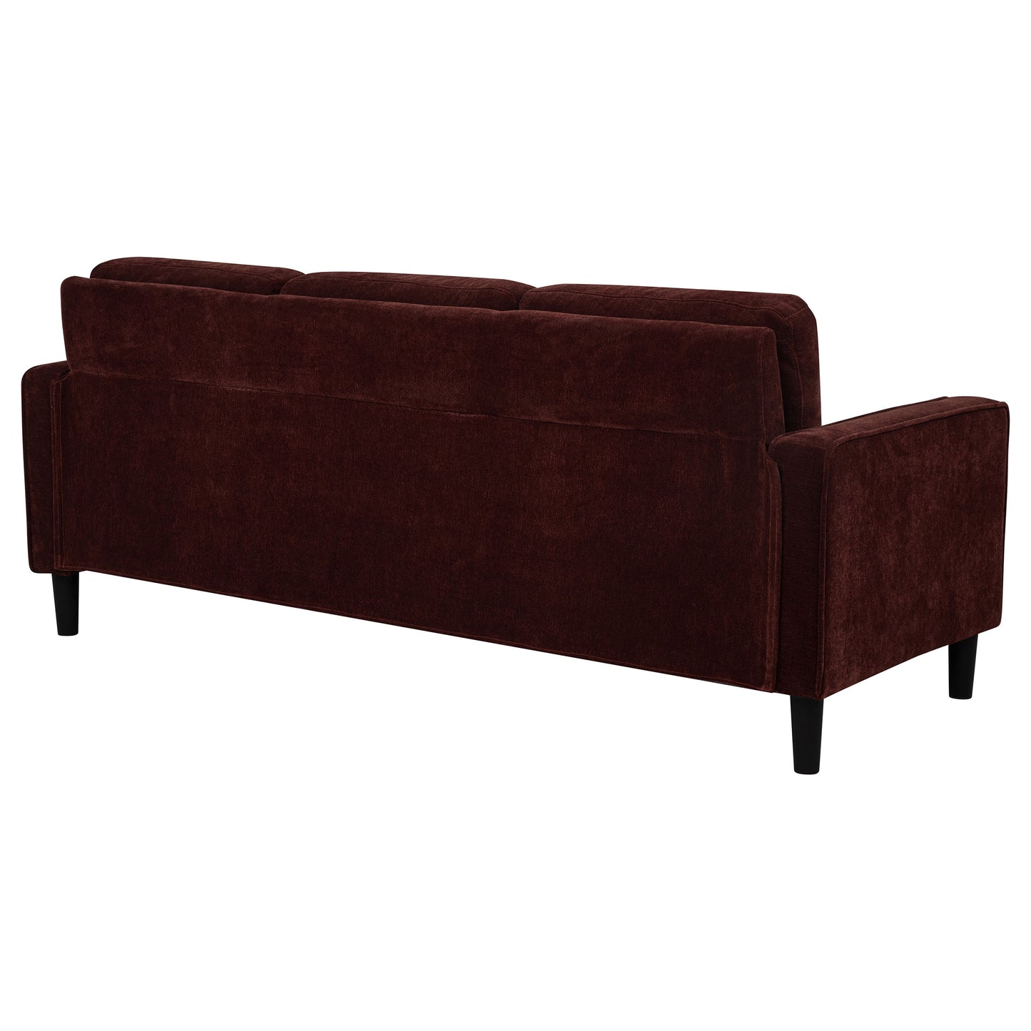 Ruth 77-inch Fabric Upholstered Track Arm Sofa Rust Red
