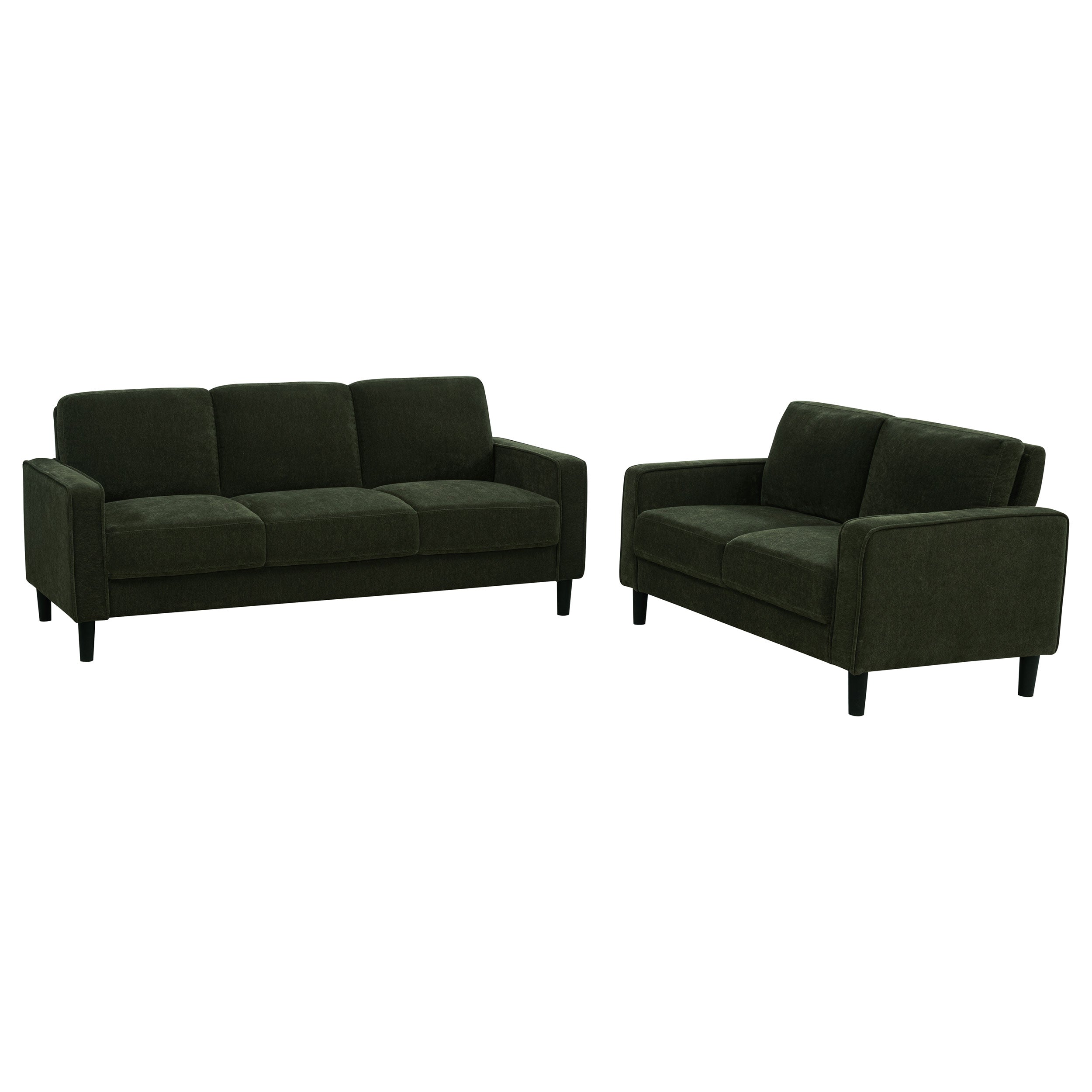 Ruth Fabric Upholstered Track Arm Sofa Matcha Green – Canales