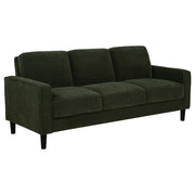 Ruth 77-inch Fabric Upholstered Track Arm Sofa Matcha Green