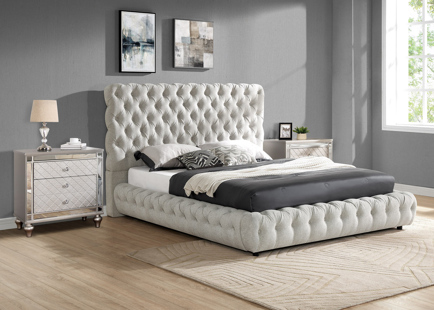 Flory Bed Dove Gray