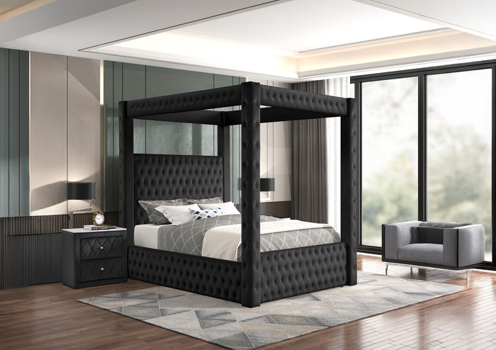 Annabelle Canopy Bed Black
