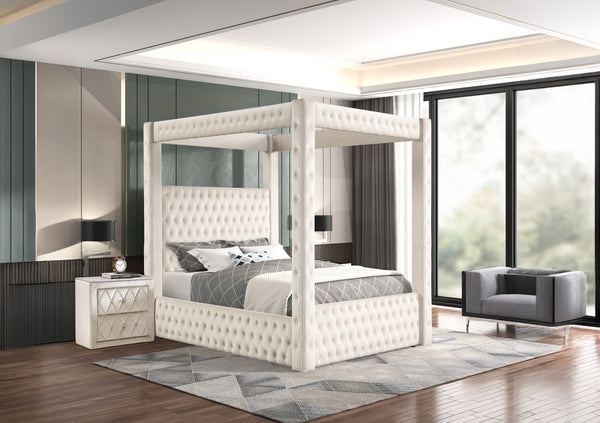 Annabelle Canopy Bed Ivory