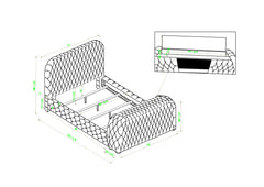 Natalia Bed Black