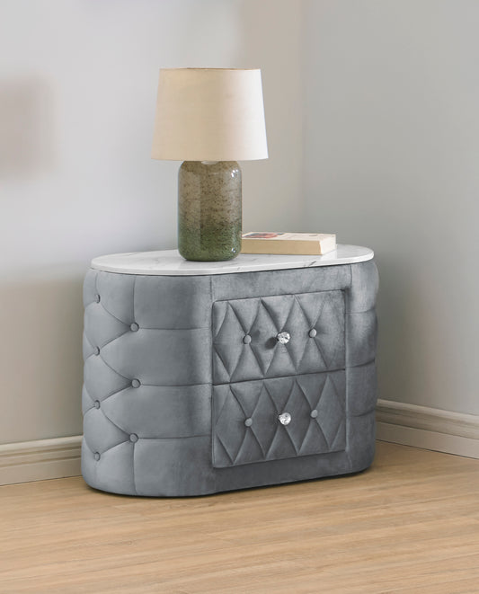 Natalia Night Stand Grey