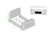Natalia Bed Grey