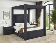 Jayla Canopy Bed Black