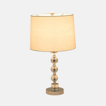 S/2 22" Crystal Table Lamp, Silver
