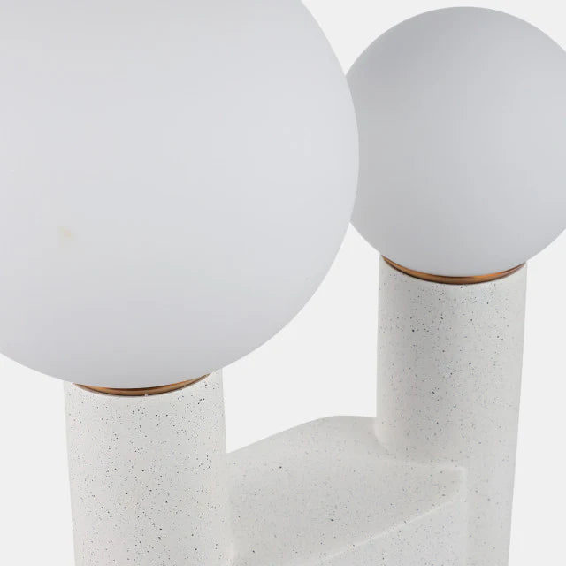 20x12" Double Head Totem Lamp – White