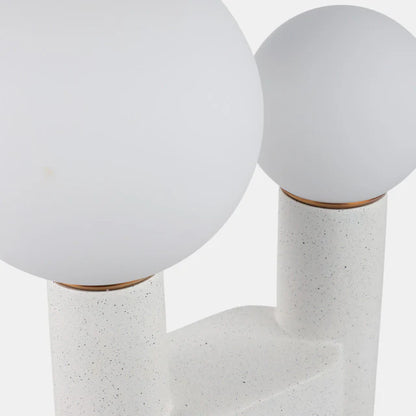 20x12" Double Head Totem Lamp – White