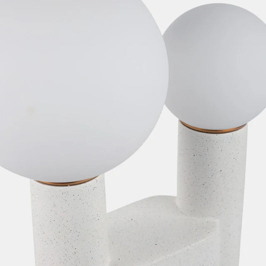 20x12" Double Head Totem Lamp – White