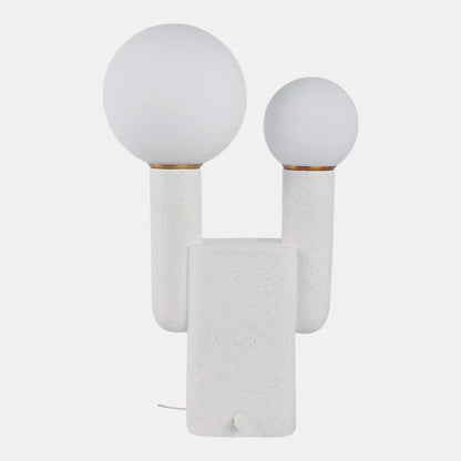 20x12" Double Head Totem Lamp – White