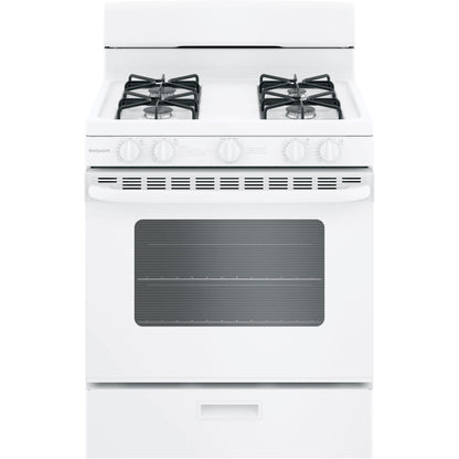  Hotpoint 30-inch Freestanding Gas Range RGBS200DMWW IMAGE 1