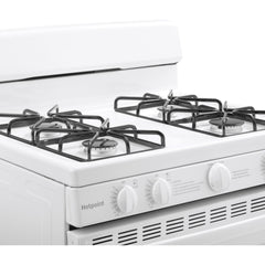  Hotpoint 30-inch Freestanding Gas Range RGBS200DMWW IMAGE 3