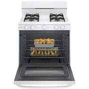  Hotpoint 30-inch Freestanding Gas Range RGBS200DMWW IMAGE 4