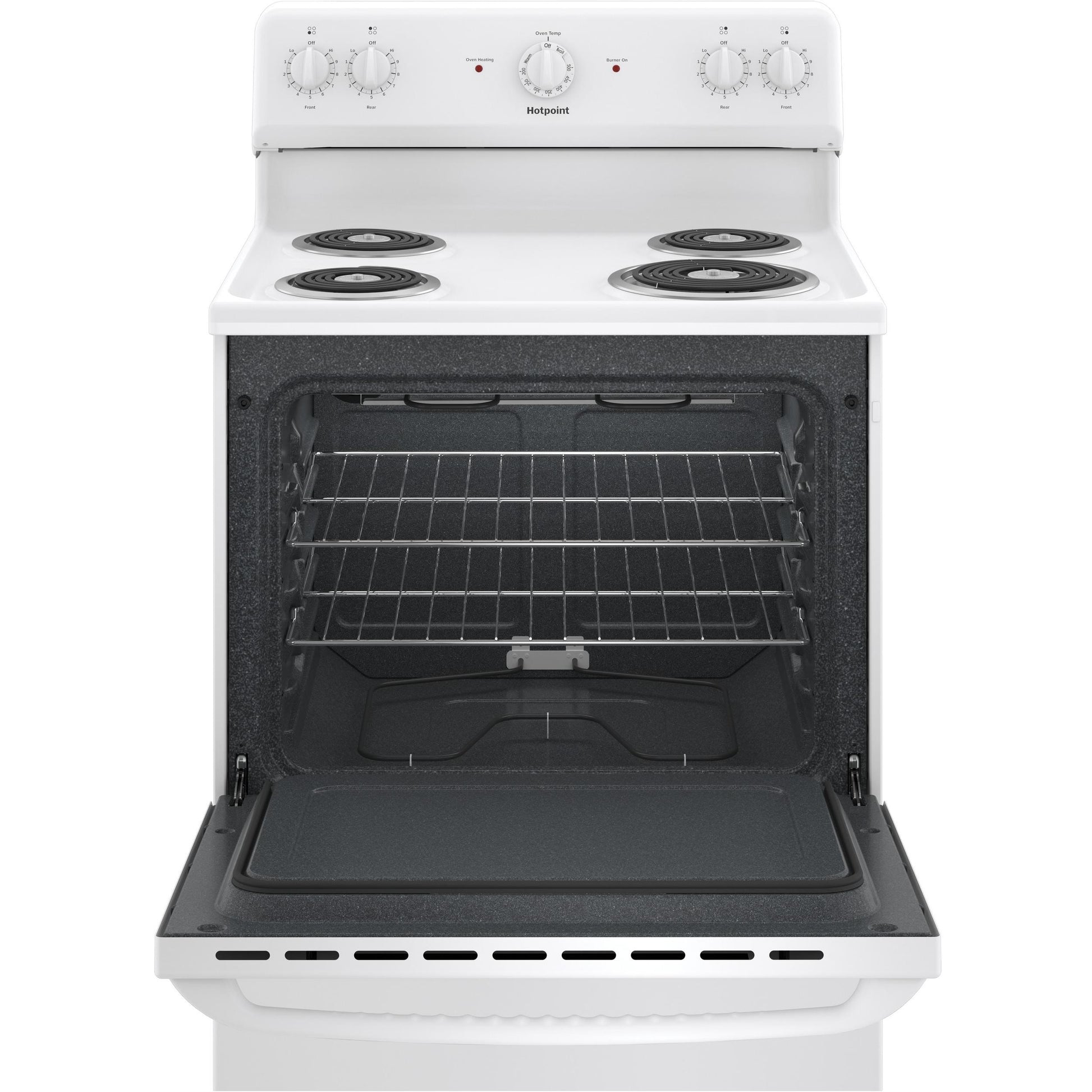  Hotpoint 30-inch Freestanding Electric Range RBS160DMWW IMAGE 2