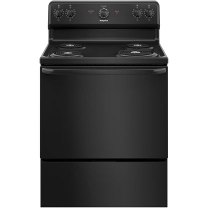  Hotpoint 30-inch Freestanding Electric Range RBS160DMBB IMAGE 1