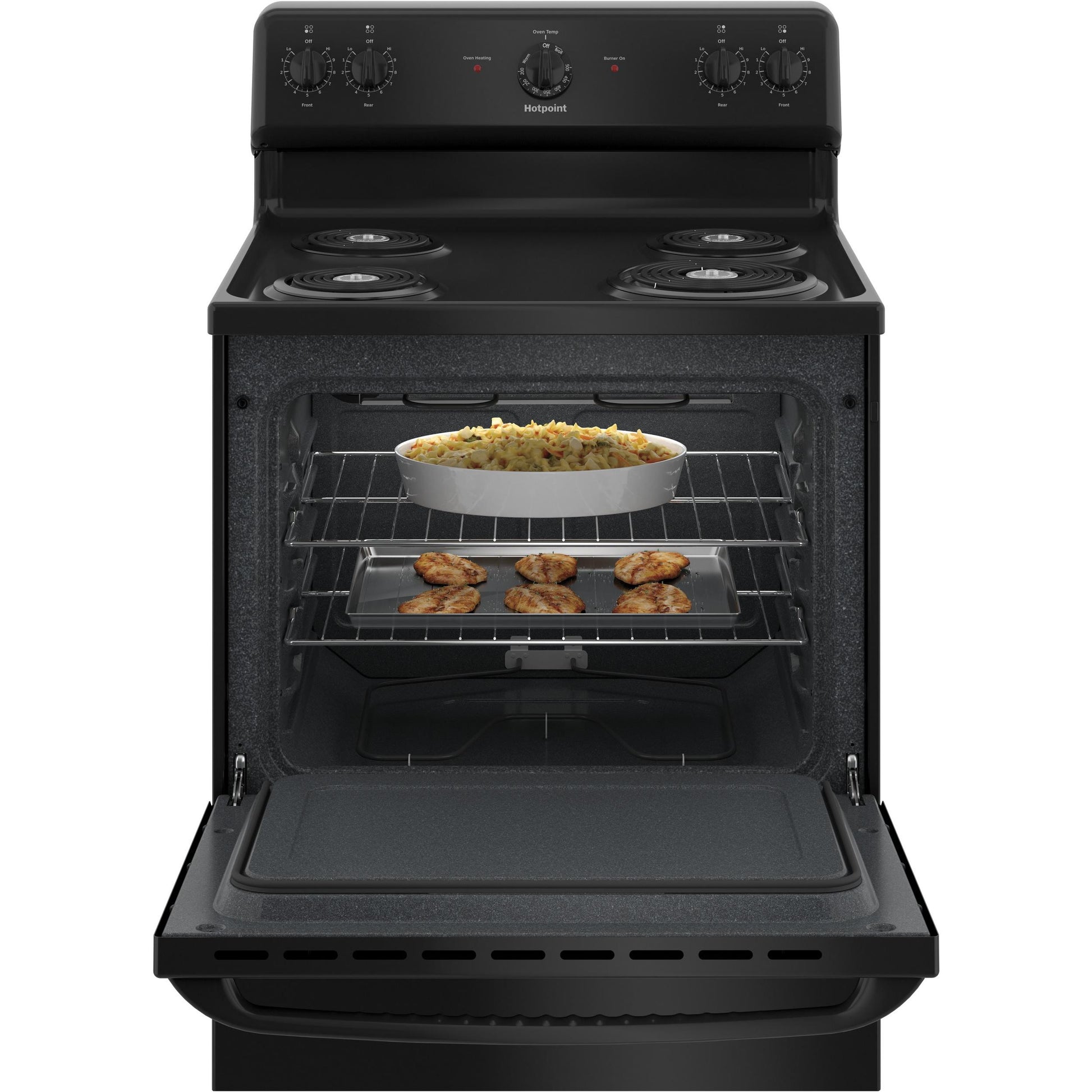  Hotpoint 30-inch Freestanding Electric Range RBS160DMBB IMAGE 6