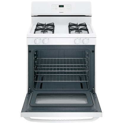  Hotpoint 30-inch Freestanding Gas Range RGBS400DMWW IMAGE 2
