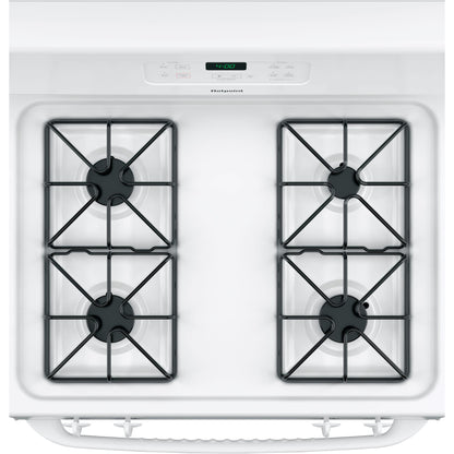  Hotpoint 30-inch Freestanding Gas Range RGBS400DMWW IMAGE 3
