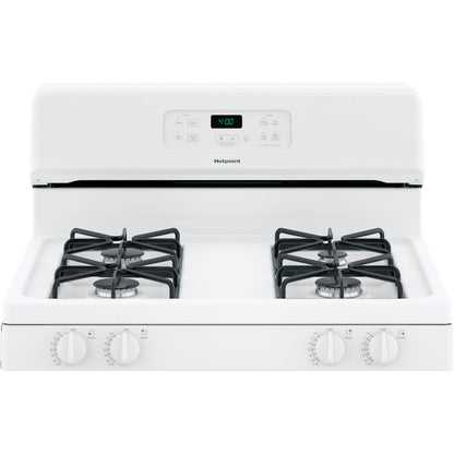 Hotpoint 30-inch Freestanding Gas Range RGBS400DMWW IMAGE 4