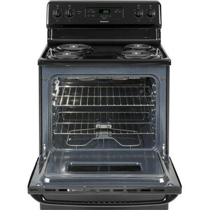  Hotpoint 30-inch Freestanding Electric Range RBS360DMBB IMAGE 2