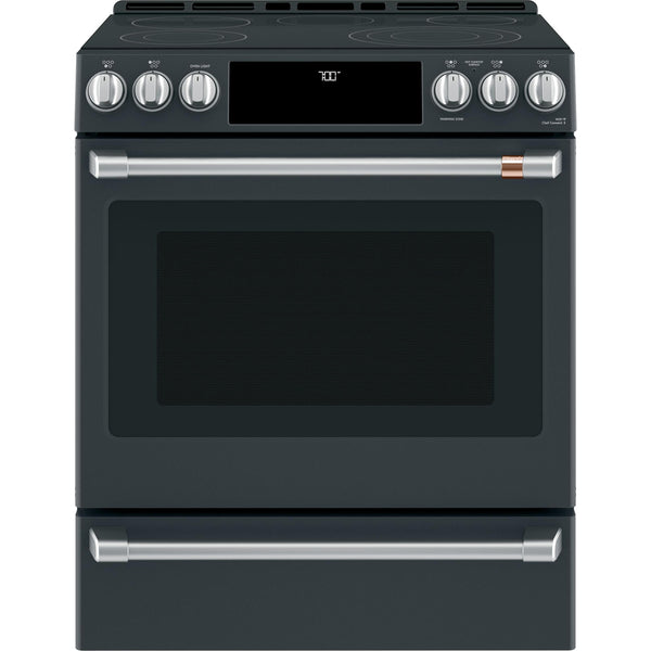 Café 30-inch Slide-in Electric Range with Warming Drawer CES700P3MD1