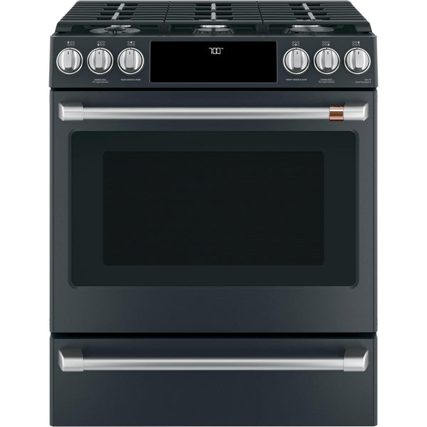 Café 30-inch Slide-In Gas Range with Warming Drawer CGS700P3MD1